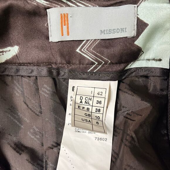 Missoni Brown Wool Blend Button Detail Skirt - Picture 3 of 3